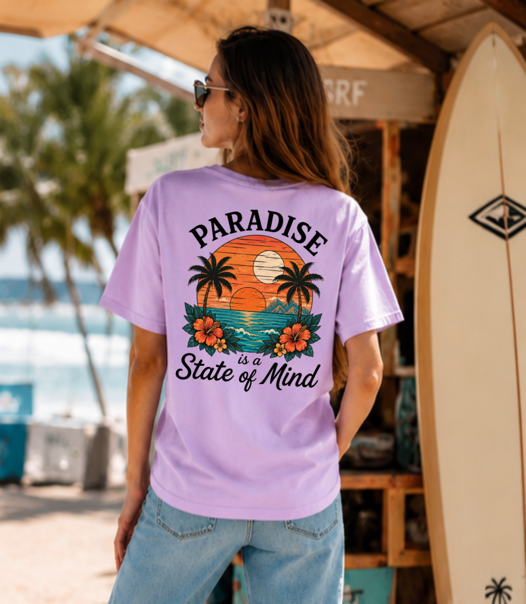 T-shirt Paradise State of Mind (le paradis, un état d'esprit) – Femmes