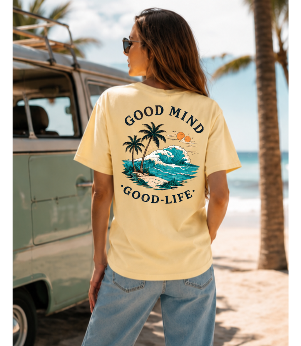 T-shirt Good Mind Good Life (bon esprit, belle vie) – Femmes
